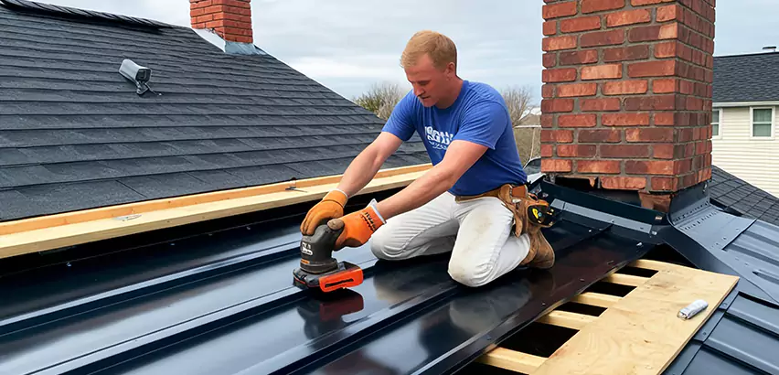 Metal Roof Leak Repair in Wheaton
