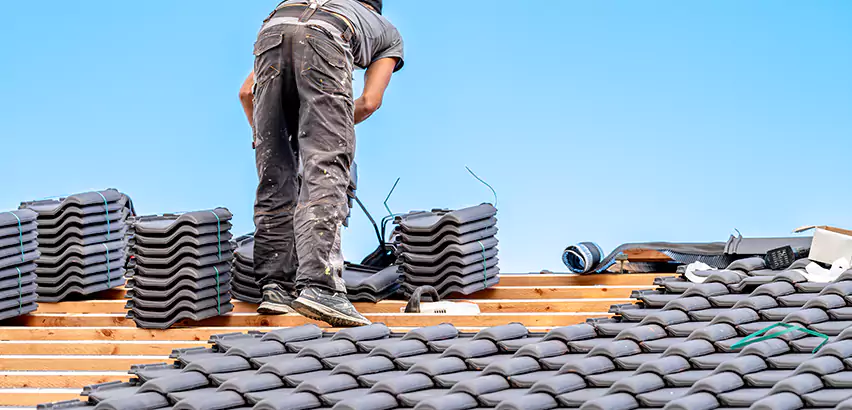 Replacing Tile Roof Underlayment in Wheaton